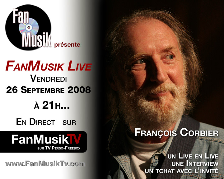 François Corbier, le 26 septembre 2008 sur FanMusik TV 